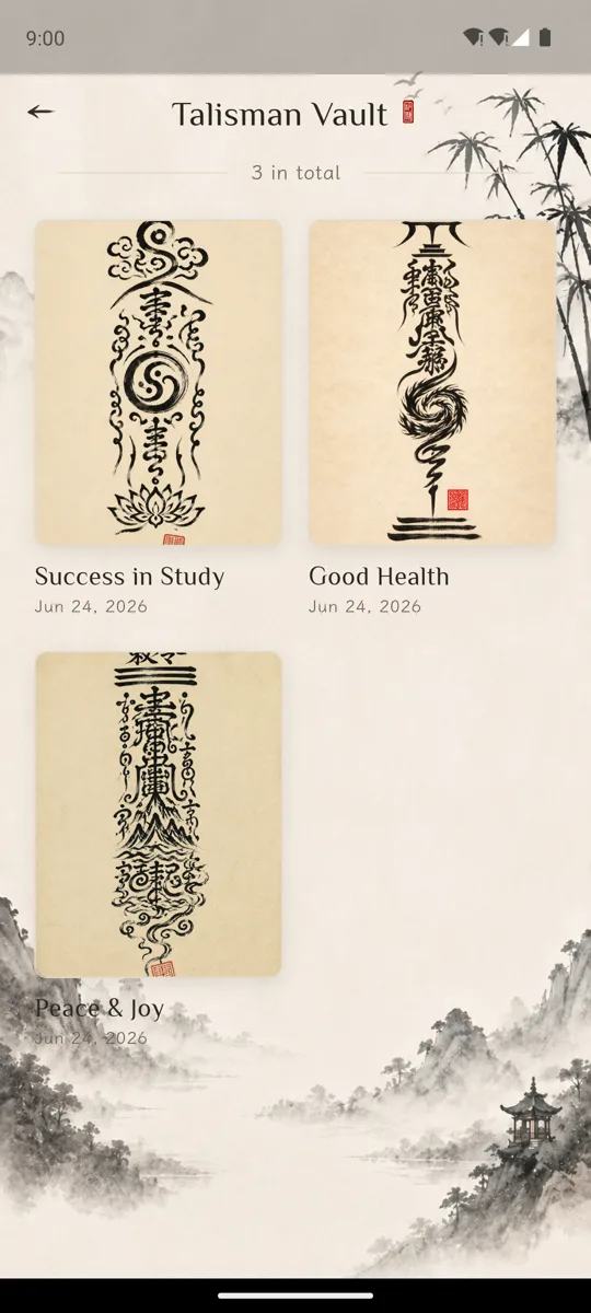 Talisman vault library screen